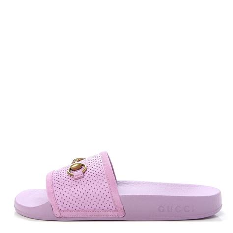 lavender gucci slides|gucci sandals.